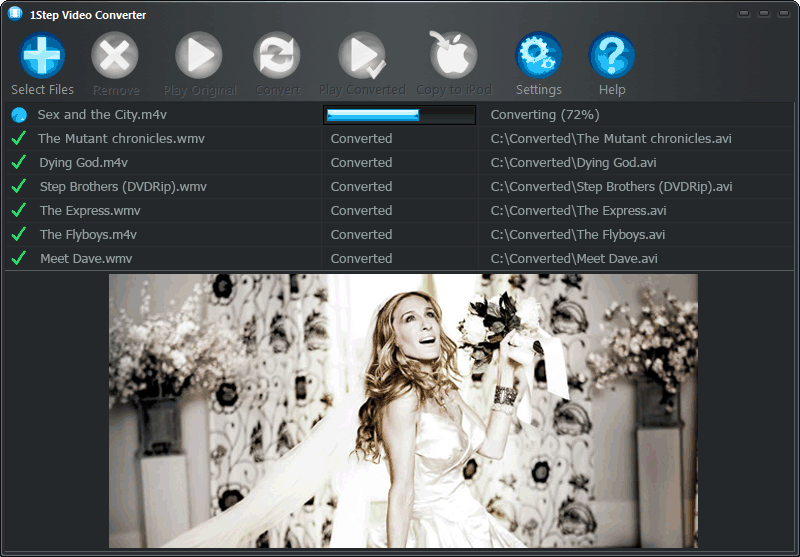 1Step Video Converter main window